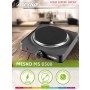 Mesko | Hob | MS 6508 | Number of burners/cooking zones 1 | Temperature of heating can be smoothly adjusted with thermostat temp - 5